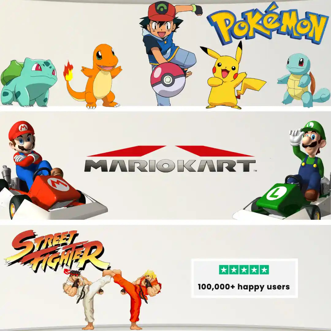 Include Mario Kart, Street Fighter and Pokemon?